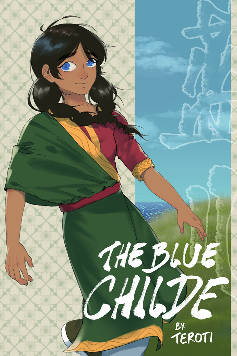 The Blue Childe cover mythic wuxia adventure webcomic by Jennifer Liu (Teroti)