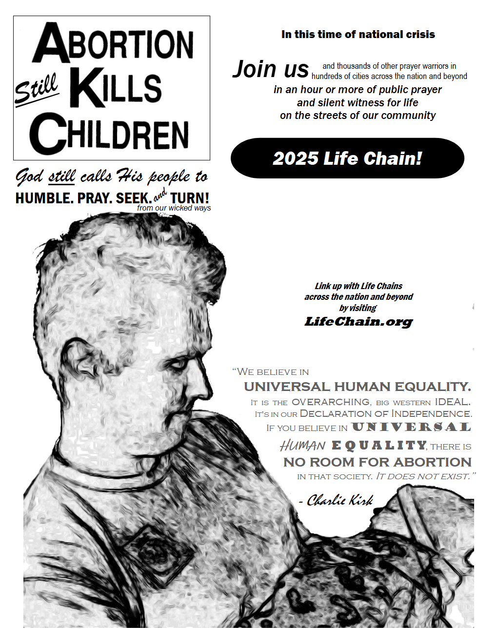 Life Chain flyer 2025 black and white