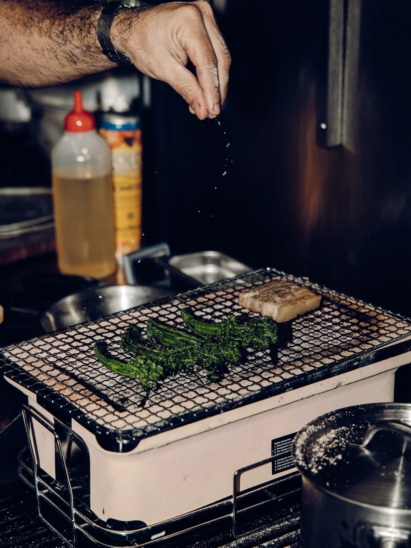 Flash food photography for @embassyxo 🔥 Showcasing the passion and finesse that goes into every dish.