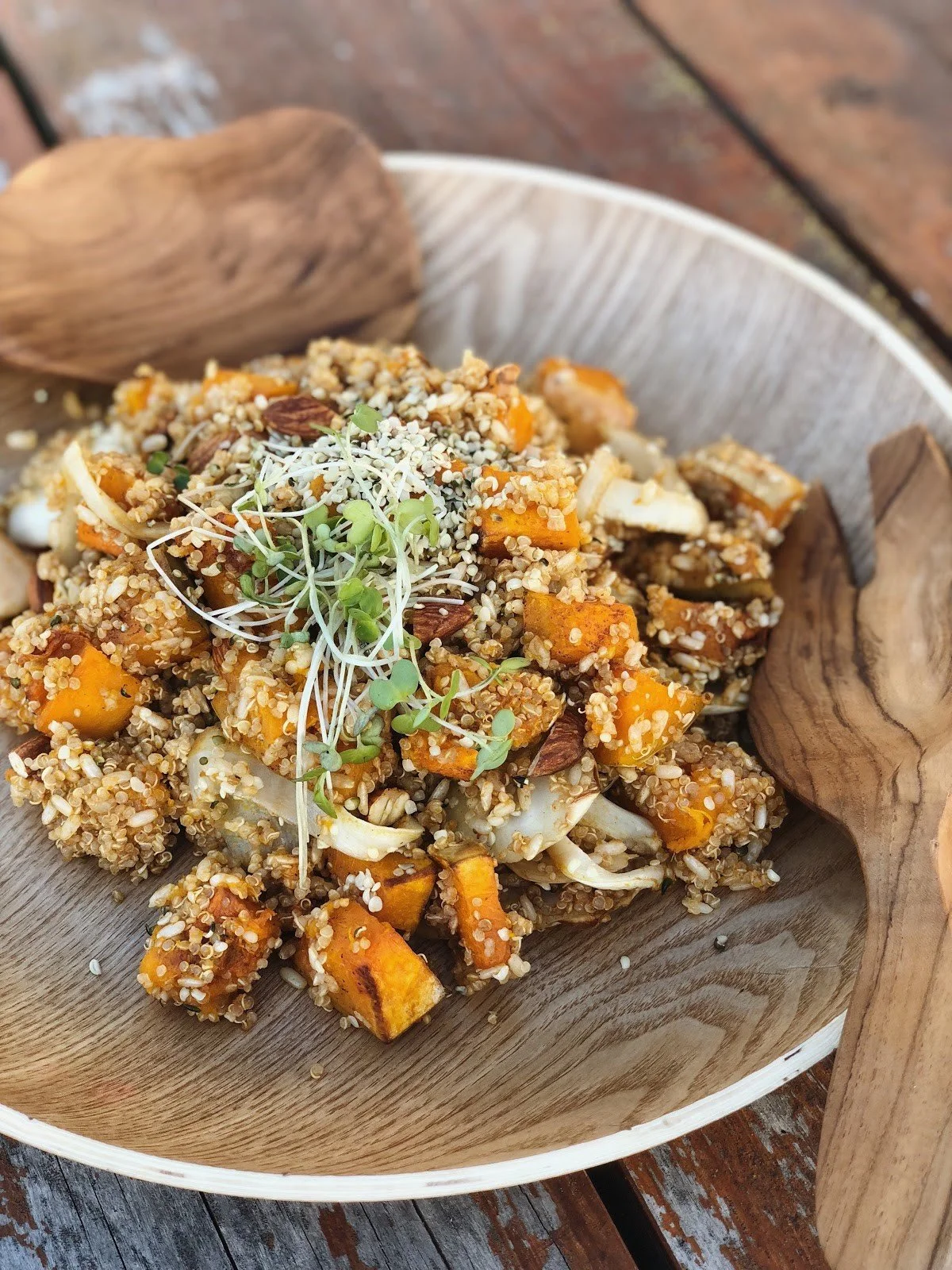 Hearty pumpkin salad