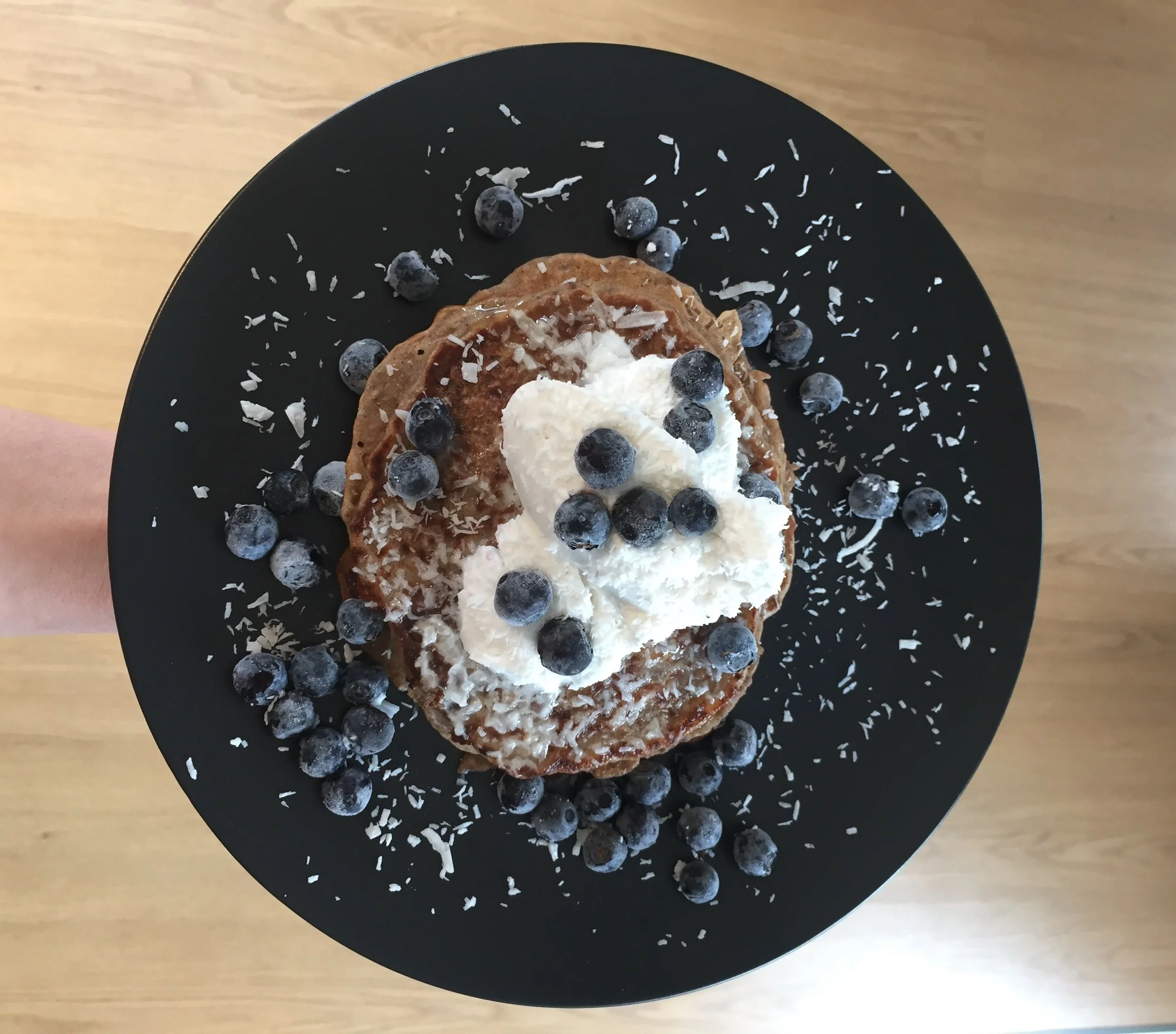 Buckwheat blueberry pancakes