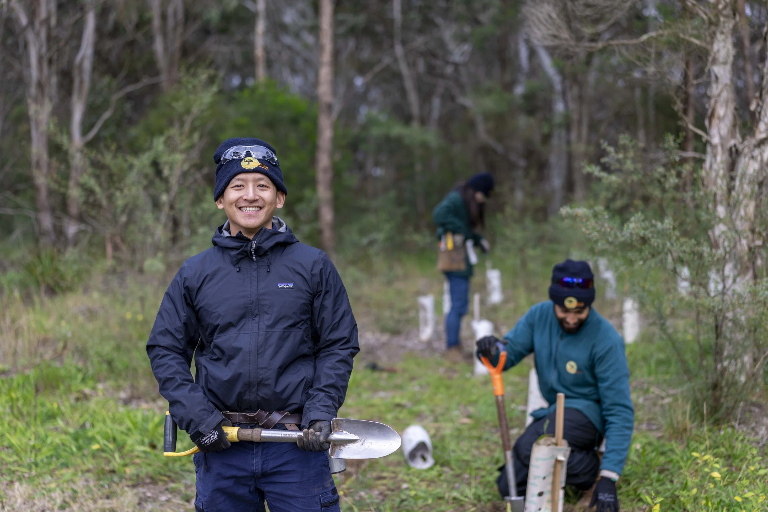 A happy team from Toolijooa planting at Kellyville.