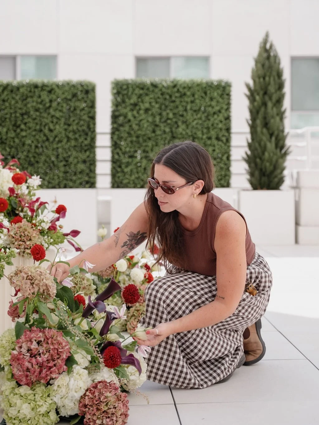 Grateful for another year of getting to provide for myself &amp; give through this job of flowering✂️❣️🫰🏼 I truly pinch myself with the clients + folks I get to work with. Here&rsquo;s to another year of being intentionally gathered &amp; surrounde