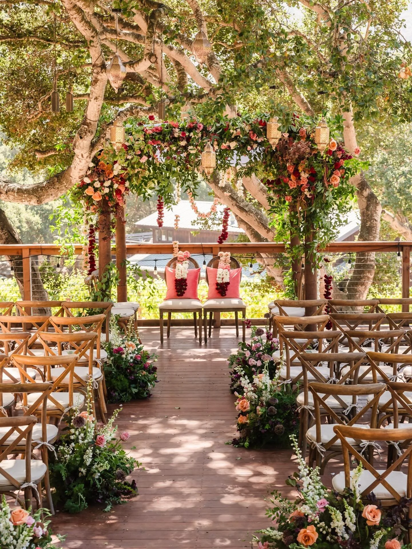 Warm, romantic tones that paired with Carmel Valley&rsquo;s golden hour perfectly for V+A✨

Planner @taryncollins.co
Photography @linandjirsa
Florist @bygeorgiadouglas
DJ @desibeatcollective
Pandit @nileshpandyaji
Ceremony Musicians @danandlaurel and