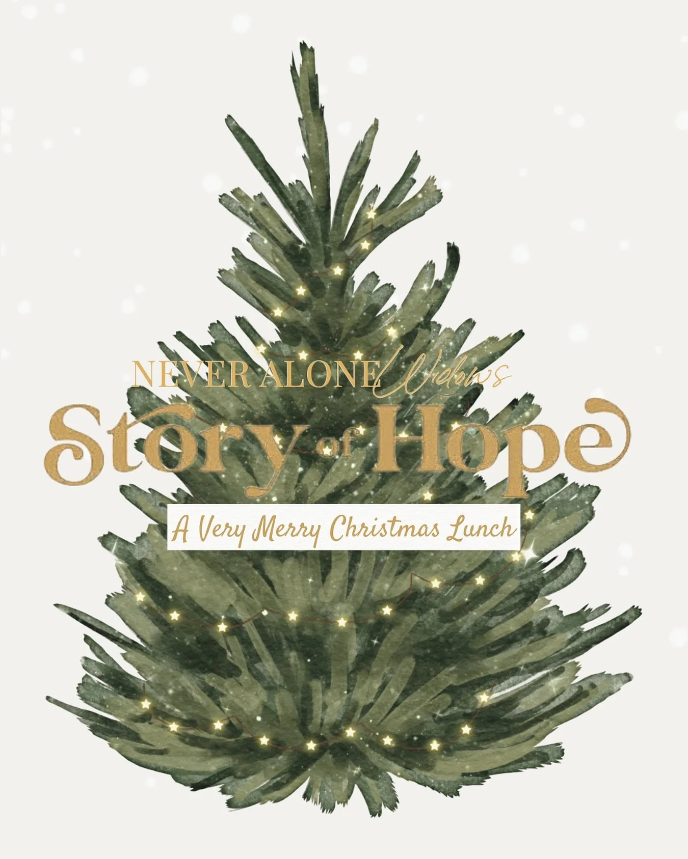 🎄A Very Merry Christmas Lunch🎄

Join Never Alone Widows &amp; Story of Hope Ministries for a joyful gathering filled with warmth, laughter and community as we celebrate the season together with good food, meaningful connection and the hope that Chr