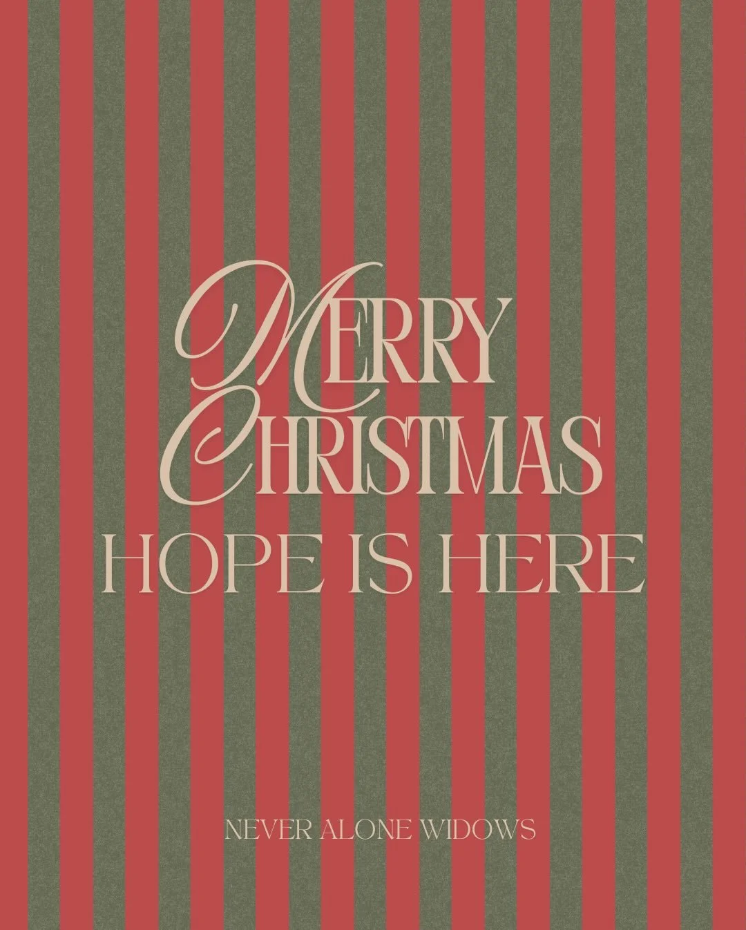 Merry Christmas to our Never Alone family ❤️❤️ Today, we pray that you remember that hope does not erase sorrow; rather, it transforms it. It allows us to grieve openly while also embracing the beautiful gift that is still present in our lives. Hope 