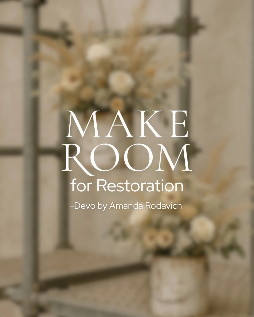 As we continue preparing our hearts for Make Room, today&rsquo;s devotion from @amandalandryrodivich invites us to look beneath the surface of our grief.

Sometimes loss doesn&rsquo;t just break our hearts, it reveals the places that were already wou