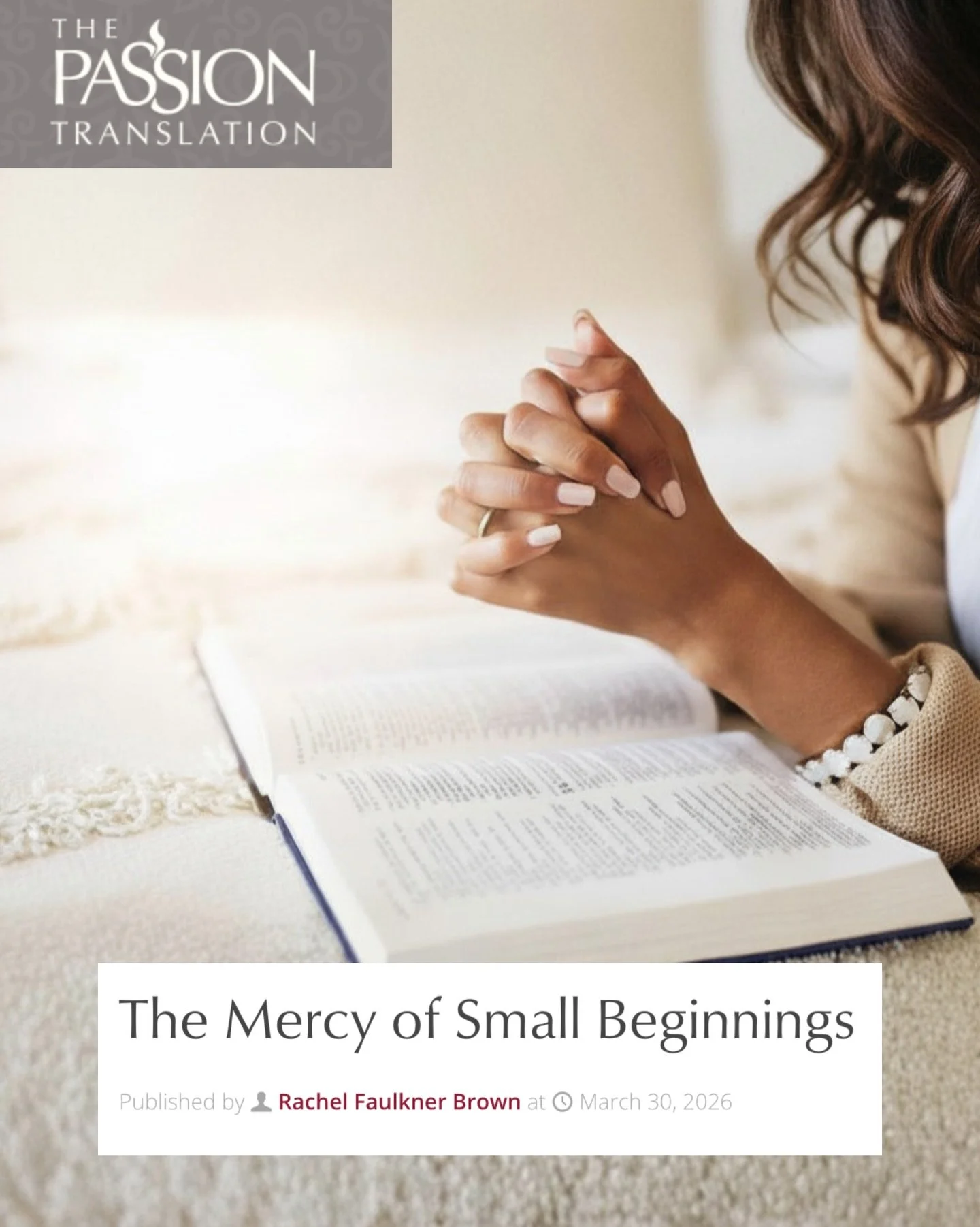 Sometimes the most life-changing things don&rsquo;t feel significant when they begin.

They look small. Quiet. Almost easy to overlook.

A simple yes. A small step of obedience. A moment that doesn&rsquo;t seem like much at the time.

But what if tho