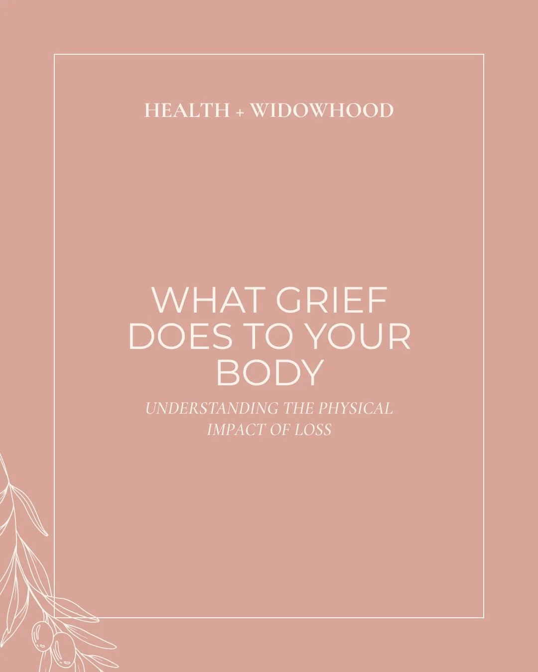 When we think about grief, we often think about the ache in our hearts.

But loss can affect so much more than our emotions.

It can impact our sleep, energy, concentration, appetite, and overall well-being in ways we may not expect.

If you&rsquo;ve
