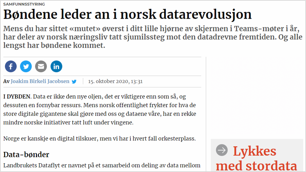 inFuture i Dagens Perspektiv: Bøndene leder an i norsk datarevolusjon