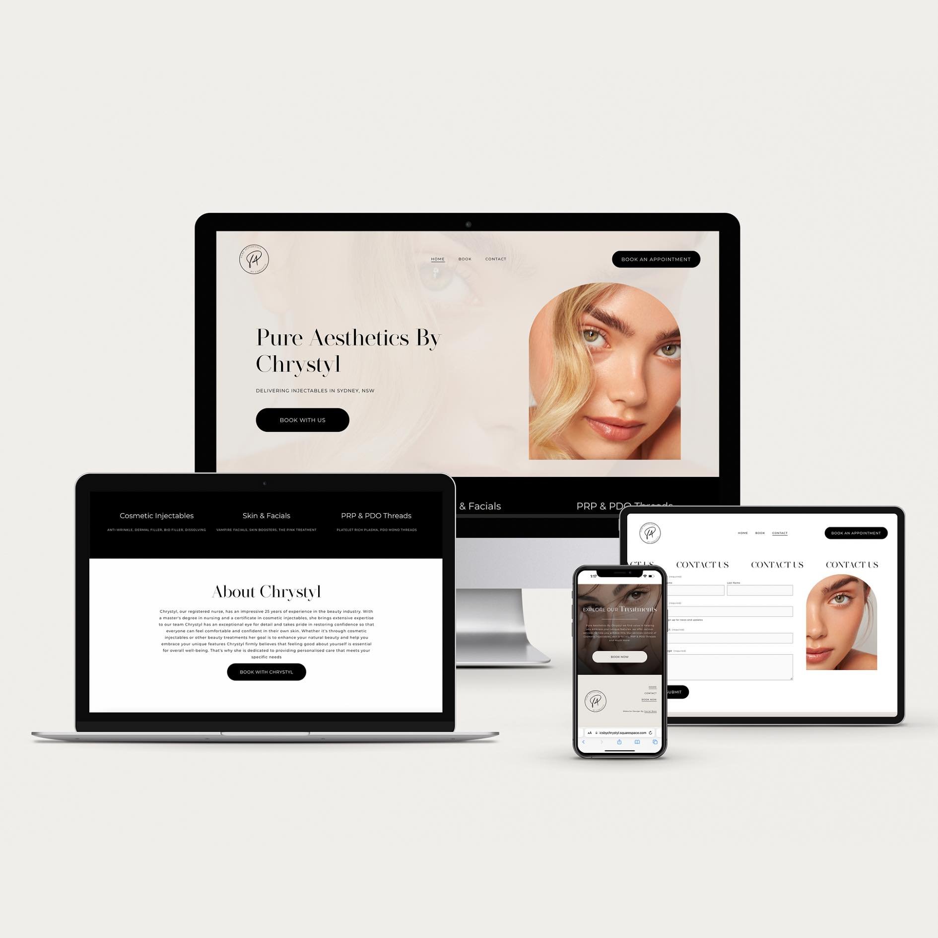 Cosmetic Injectables Business Website Design By Social Boss ✨💻

Every website we design is customised to our clients business and brand. We create aesthetically pleasing and highly functional websites that is mobile-friendly and easy to navigate for