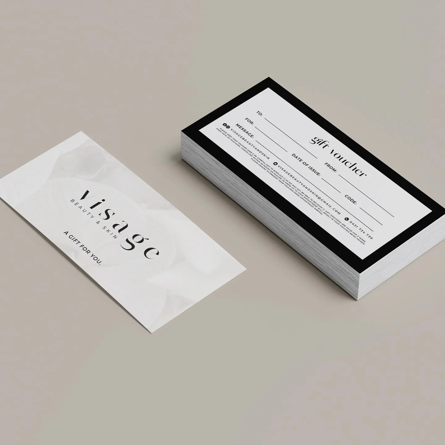GIFT VOUCHER DESIGN 🤍 

With Christmas around the corner it&rsquo;s important you have a physical gift voucher for clients to gift to their loved ones! The perfect gift option.

We create stunning voucher designs that not only capture attention but 