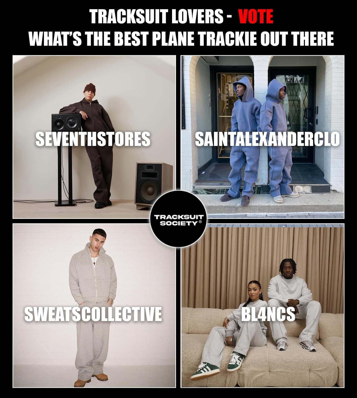 Which Brand You Picking | SWIPE TILL END ⬅️ | VOTE 🗳️ | COMMENT WHY? #tracksuitlove #tracksuitsociety