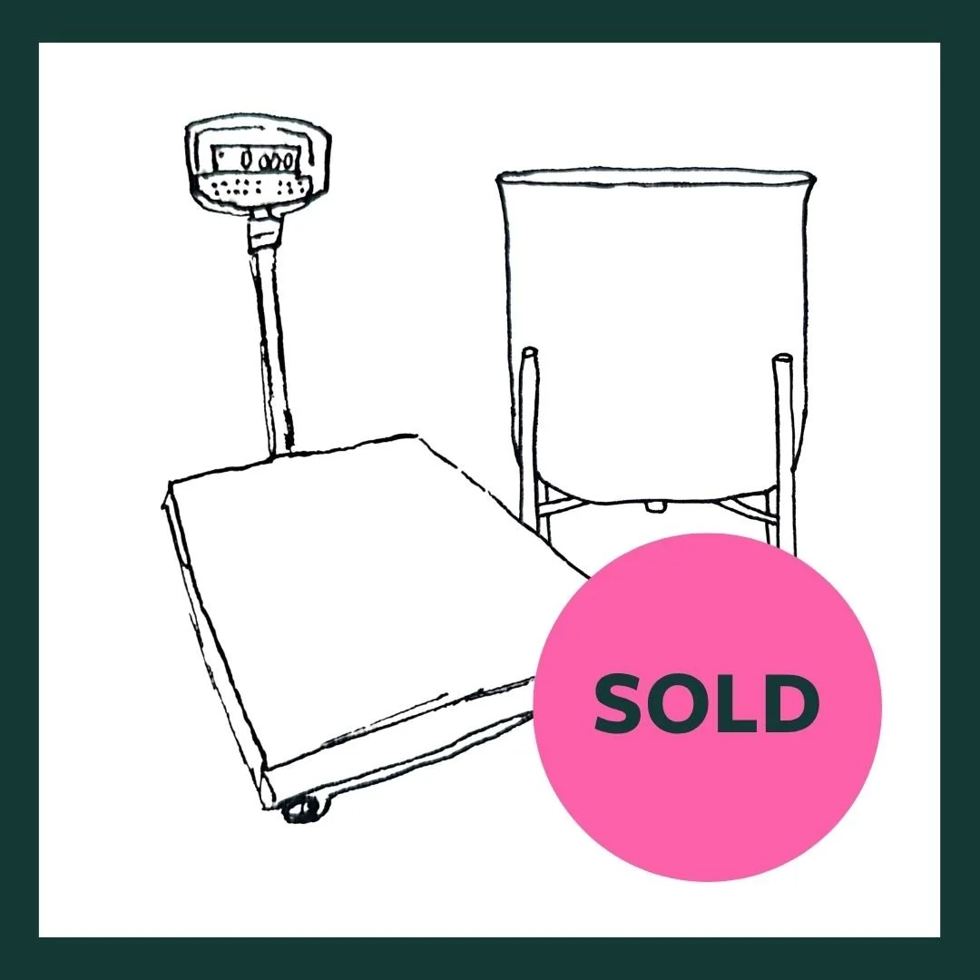 Stainless steel gamlas and digital  weighing scales  – one set