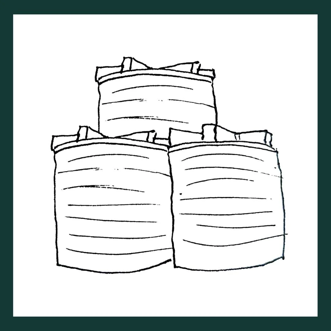 Rainwater harvesting system - set of 3