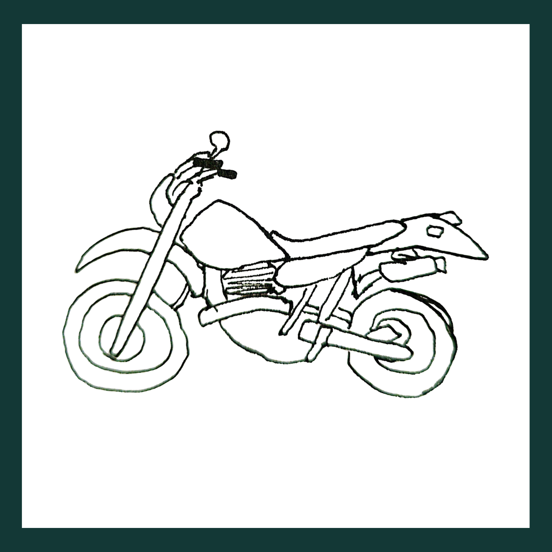 Motorbikes for trainers - set of 3