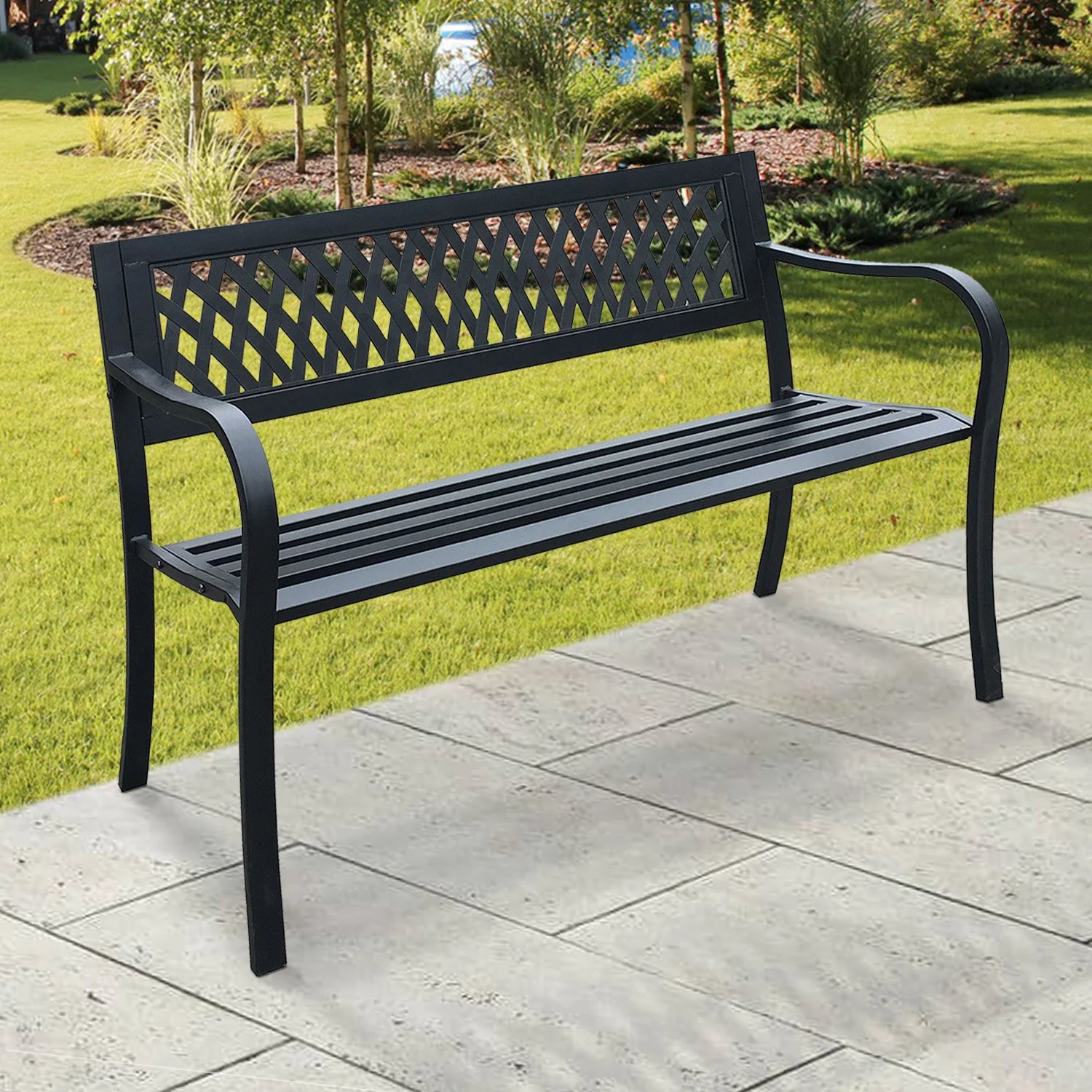 Garden Bench — Metal Chieftain