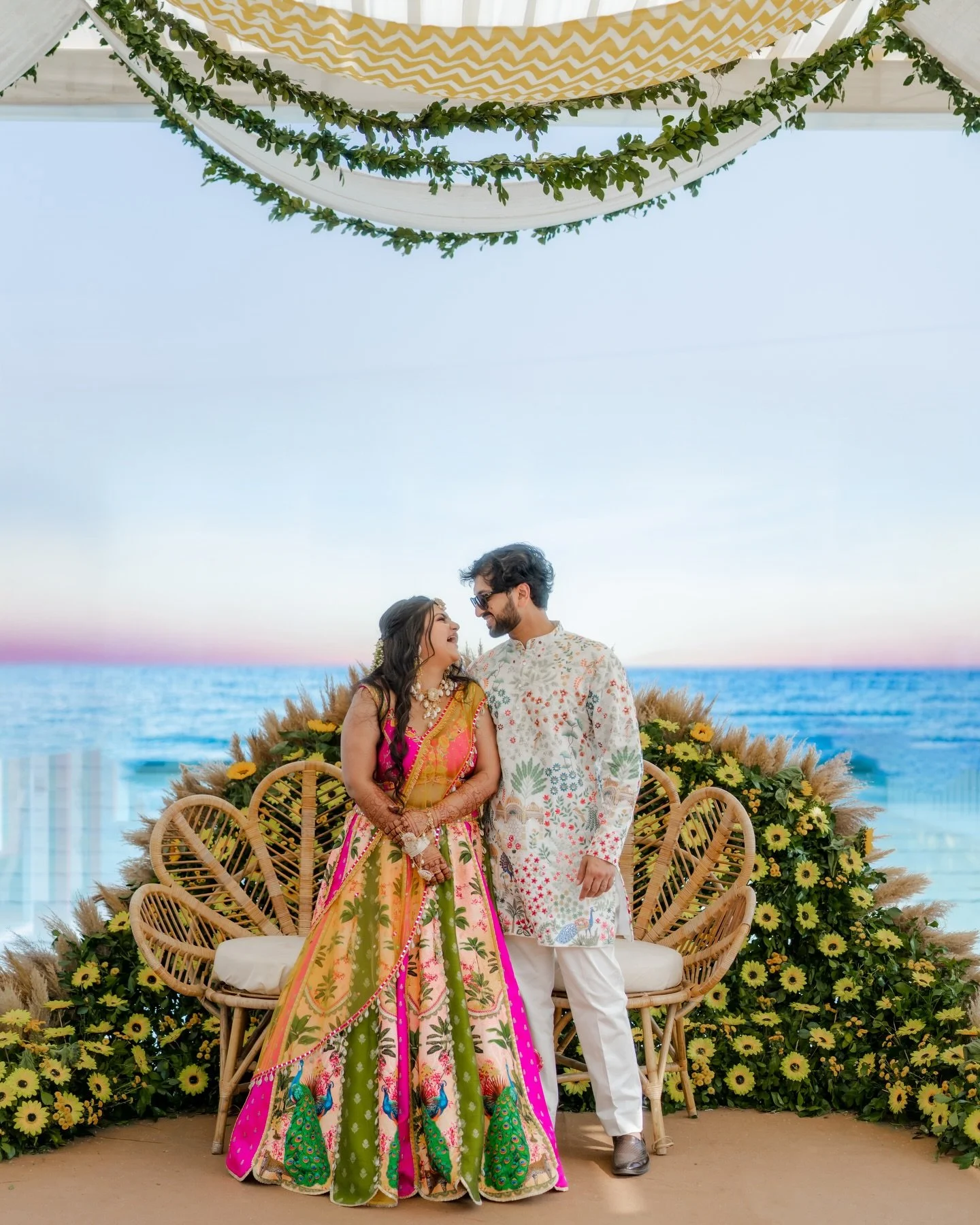 Dr.Ritu &amp; Dr.Pallav | Haldi Celebration 

Covered in haldi, glowing with joy 💛
Every splash a memory, every laugh a story 😄
Vibrant colors, louder celebrations 🌼
Today we shine in shades of happiness.

Bride&rsquo;s Outfit: @lizpaulofficial 
B