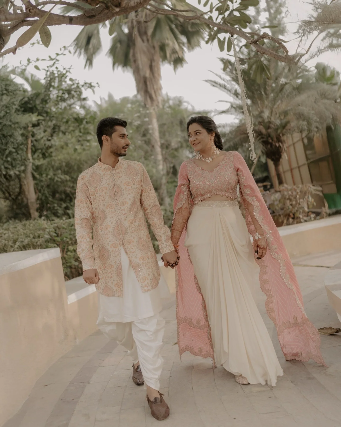 Varsha &amp; Ashvij✨

In a world full of noise, you feel like peace ✨
Not perfect, just perfectly mine 💫
Every moment with you feels softer somehow 
You turned ordinary days into something magical 
Love found me when I wasn&rsquo;t even looking 
And