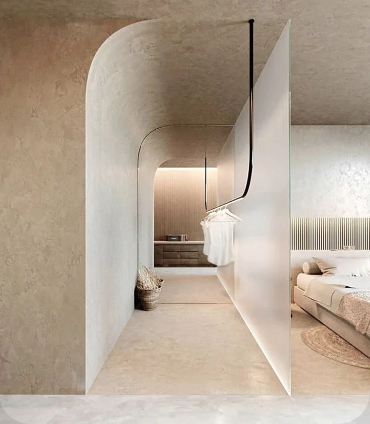 textured wall bedroom