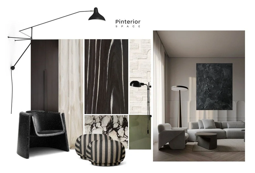 Living room concept board