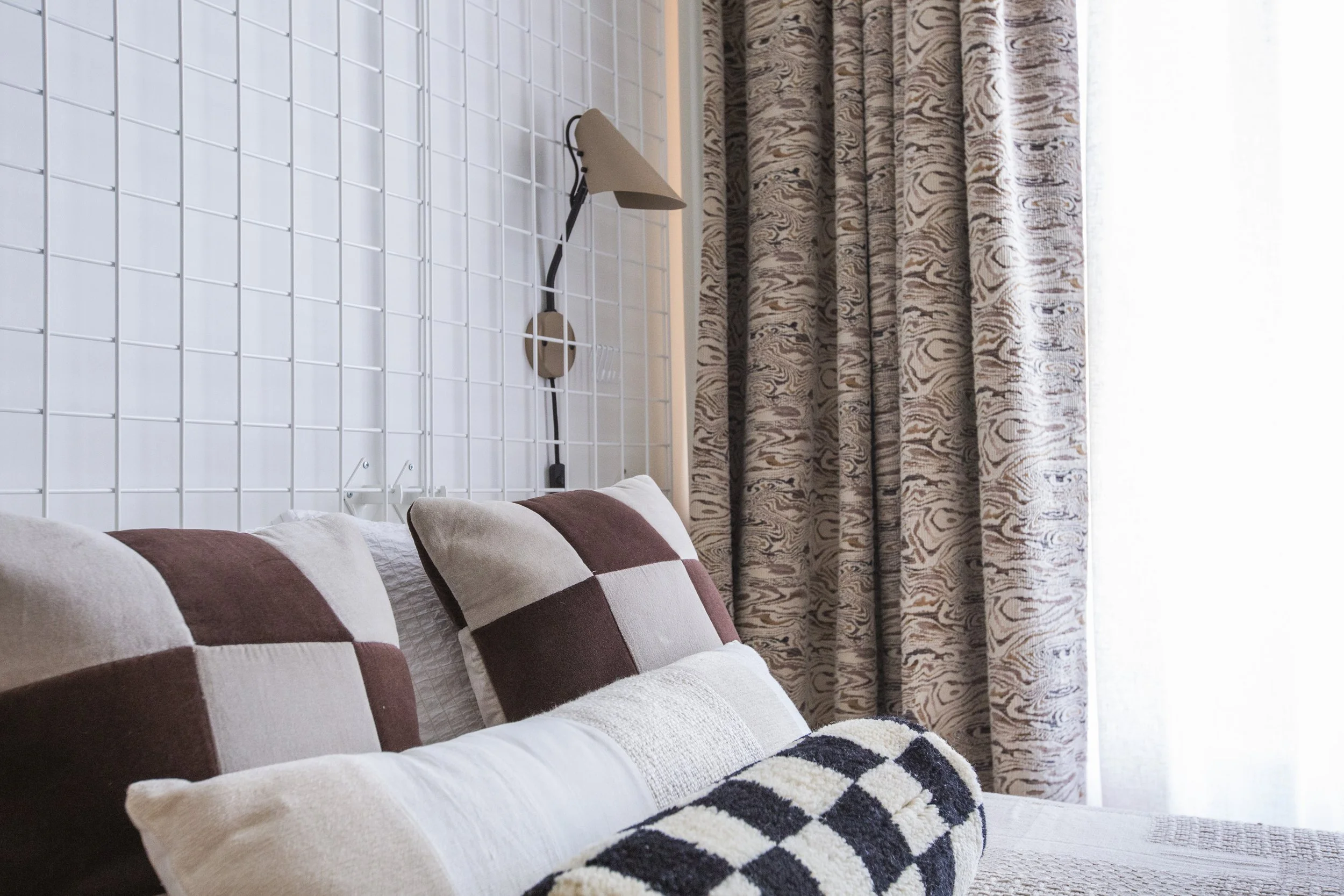 wall light in bedroom