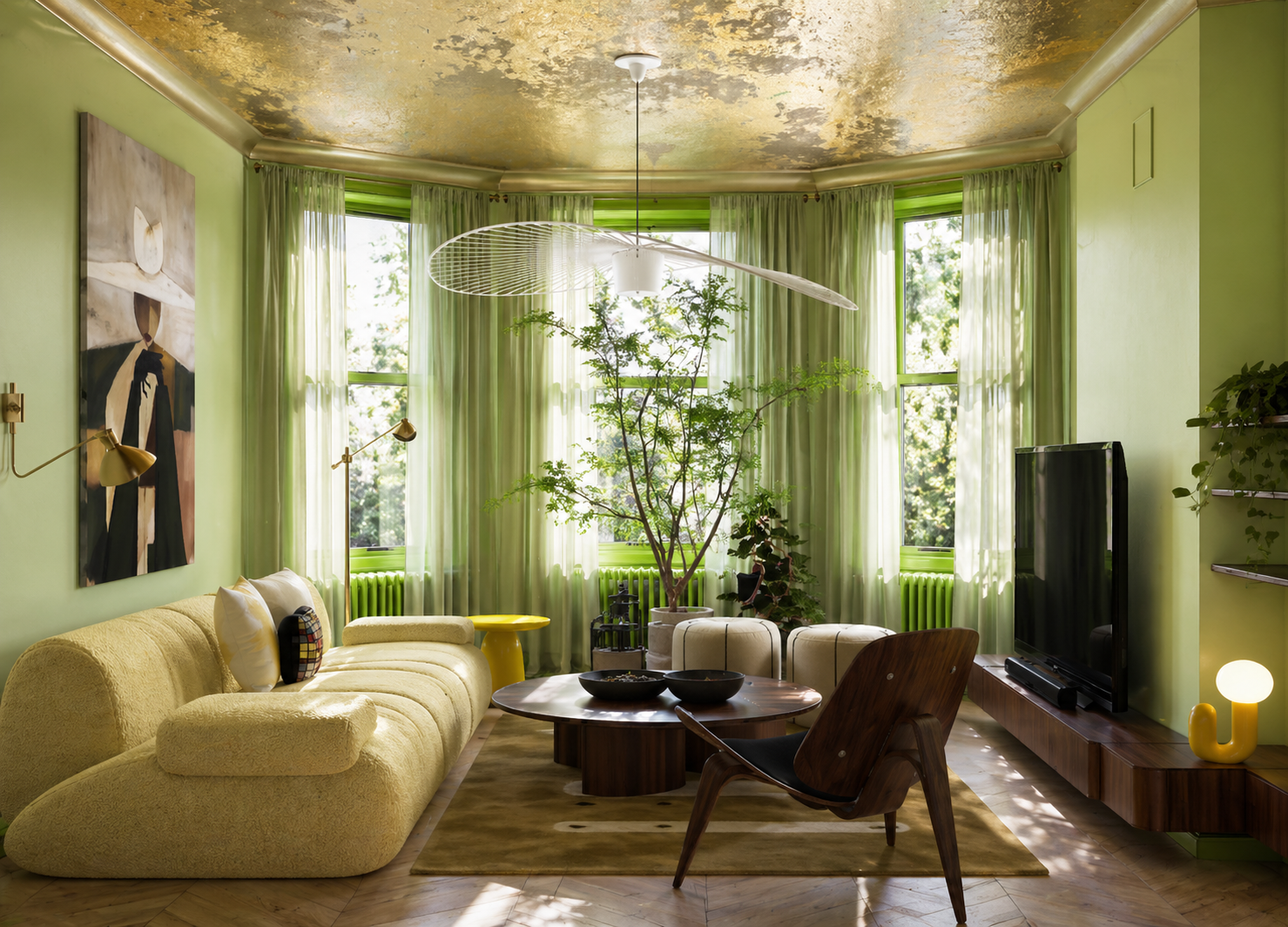Contemporary living room renovation featuring bespoke furnishings, natural light, layered materials and thoughtful interior design tailored to modern family living.
