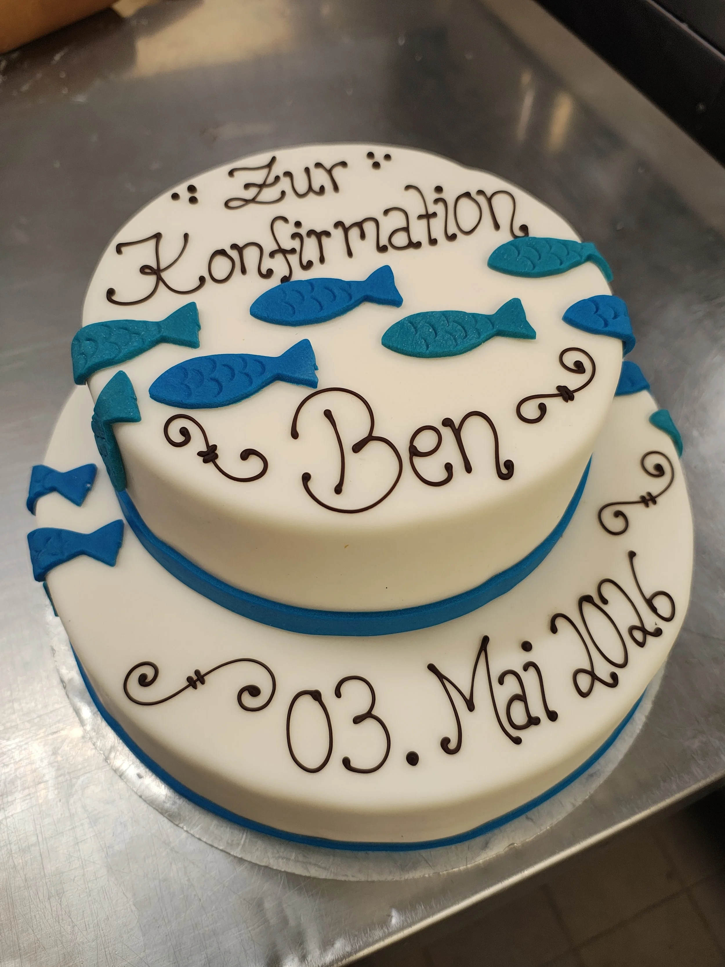 Torte für Konfirmation