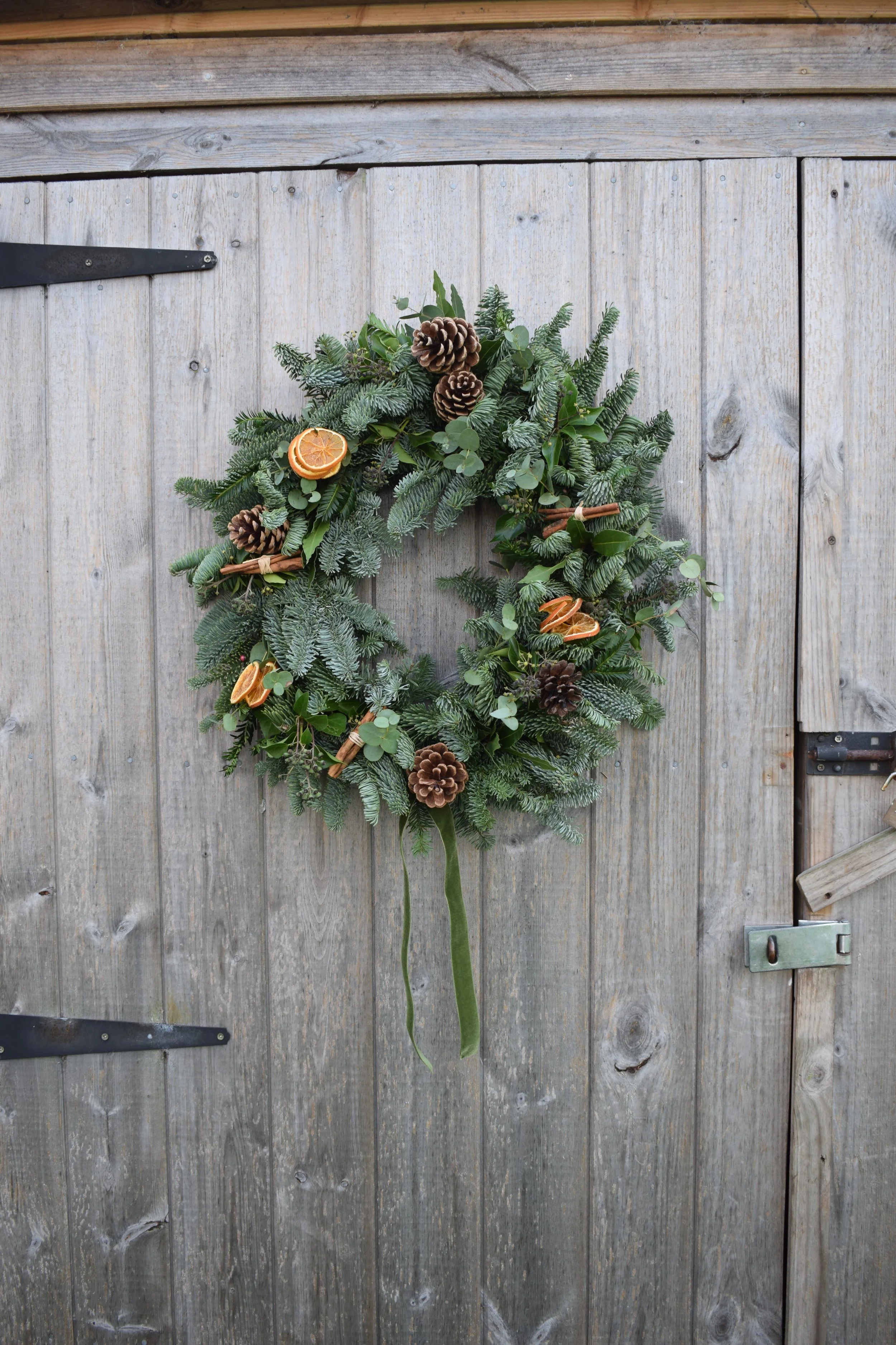 Festive forest wreath