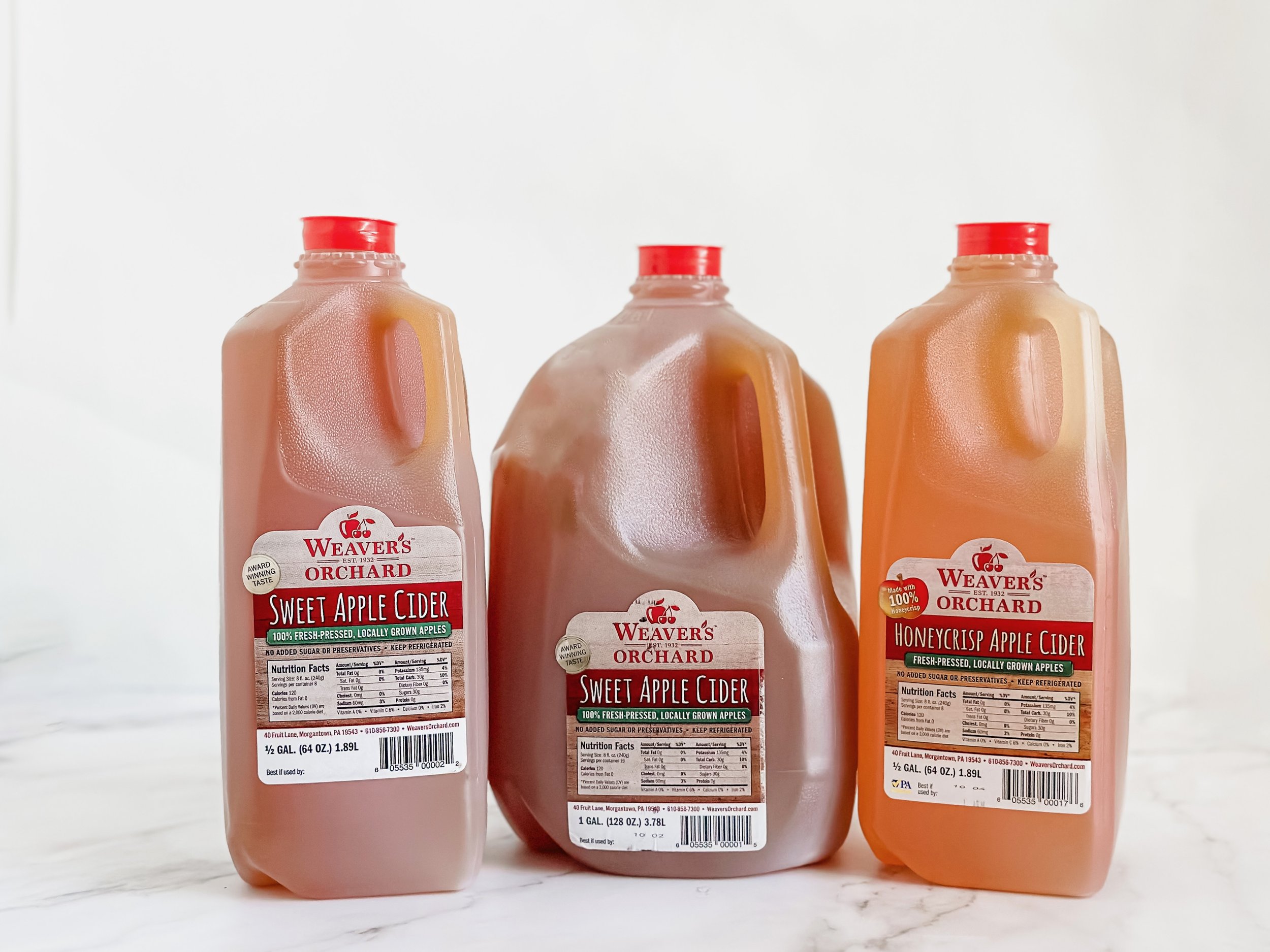 SWEET APPLE CIDER + HONEYCRISP APPLE CIDER