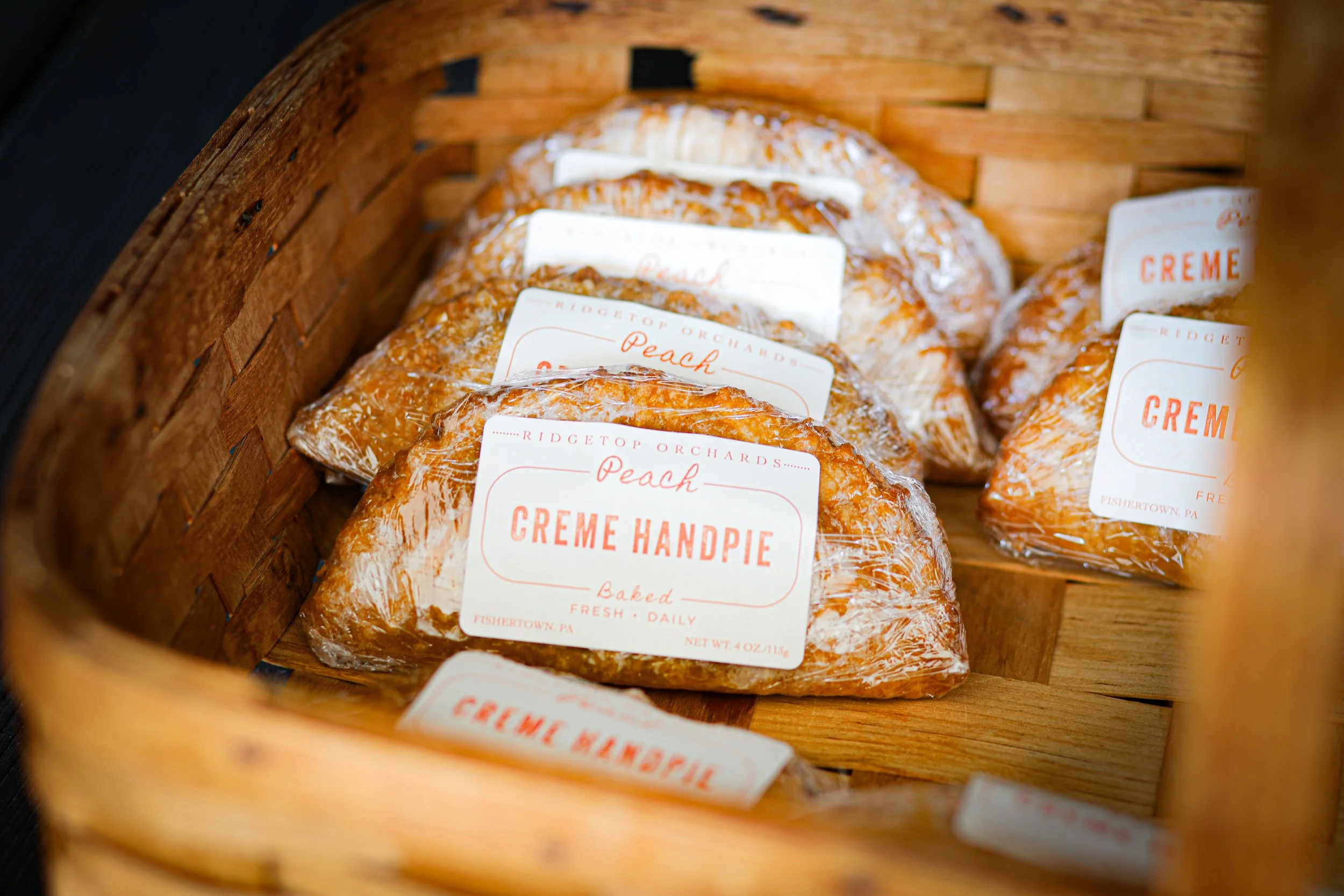 PEACH CREME HAND PIES