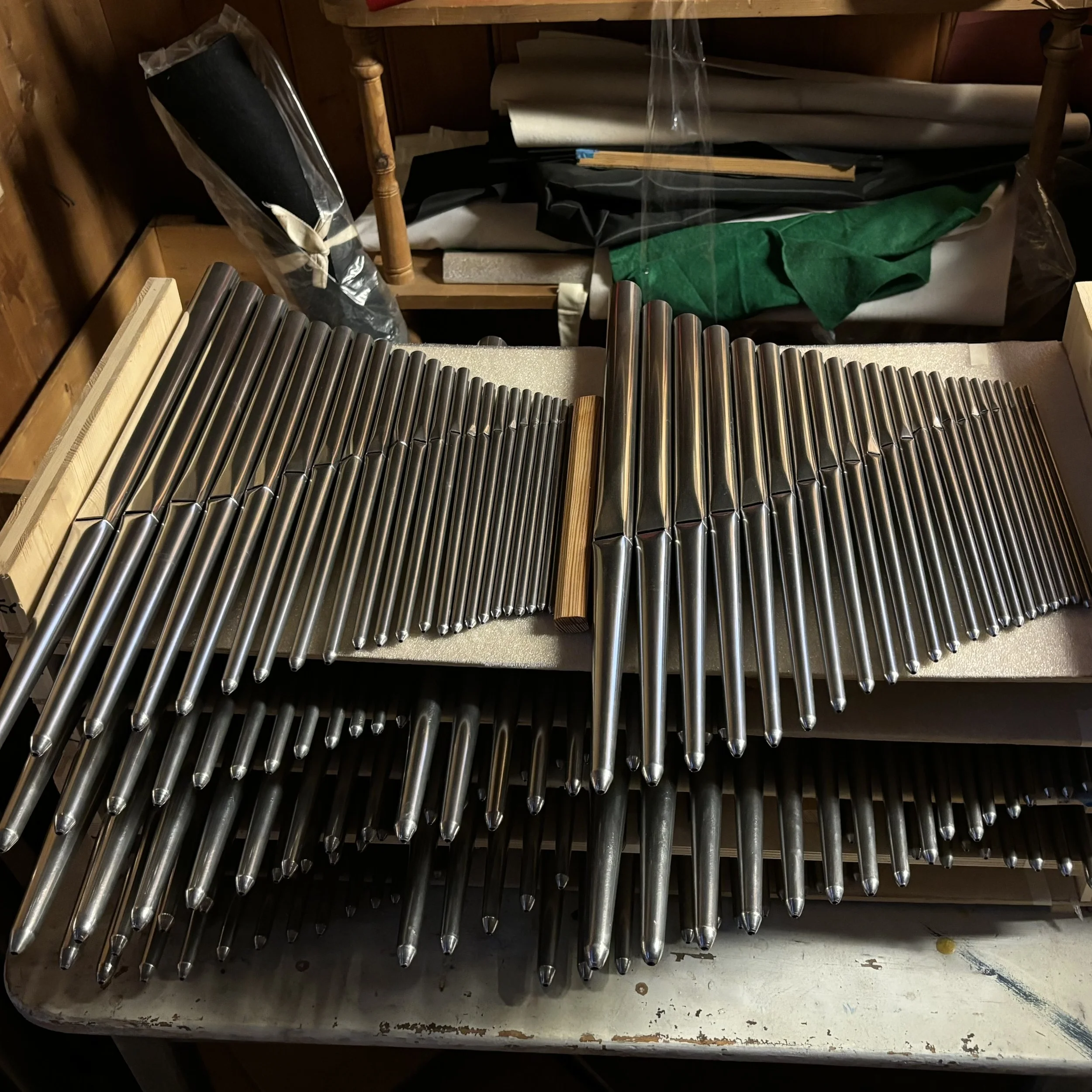 En samling av de minste pipene (foto: vos)