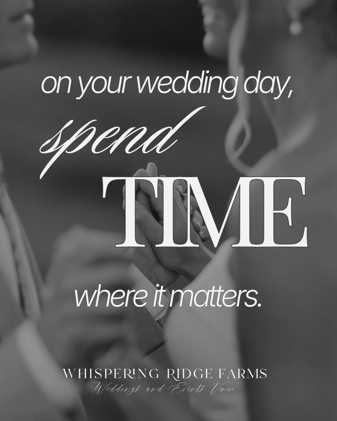 At Whispering Ridge, our goal is to create a seamless wedding weekend experience. 

Our all new rental, The Wedding Package, includes professional event planning services and day-of coordination so you and your loved ones can dedicate time and energy
