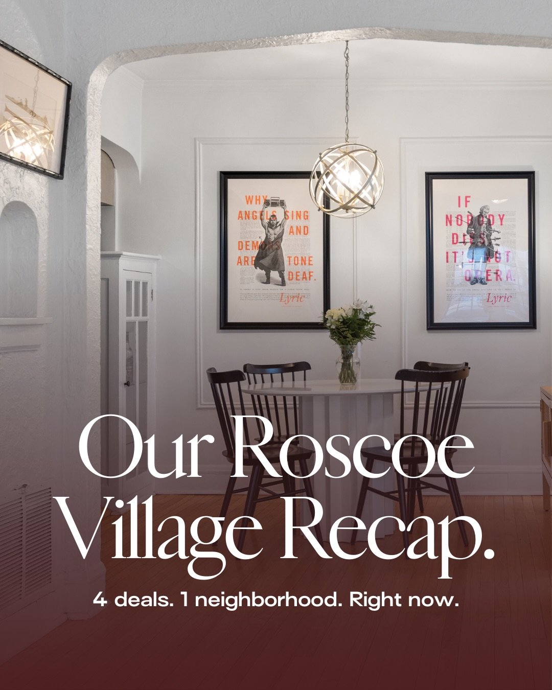 Our clients are *loving* Roscoe Village this year. So far in 2026, we&rsquo;ve helped 4 families buy/sell there and, truly, what&rsquo;s not to love?

Claire and Tom started looking in the fall and lost out in a crazy multiple offer situation on what