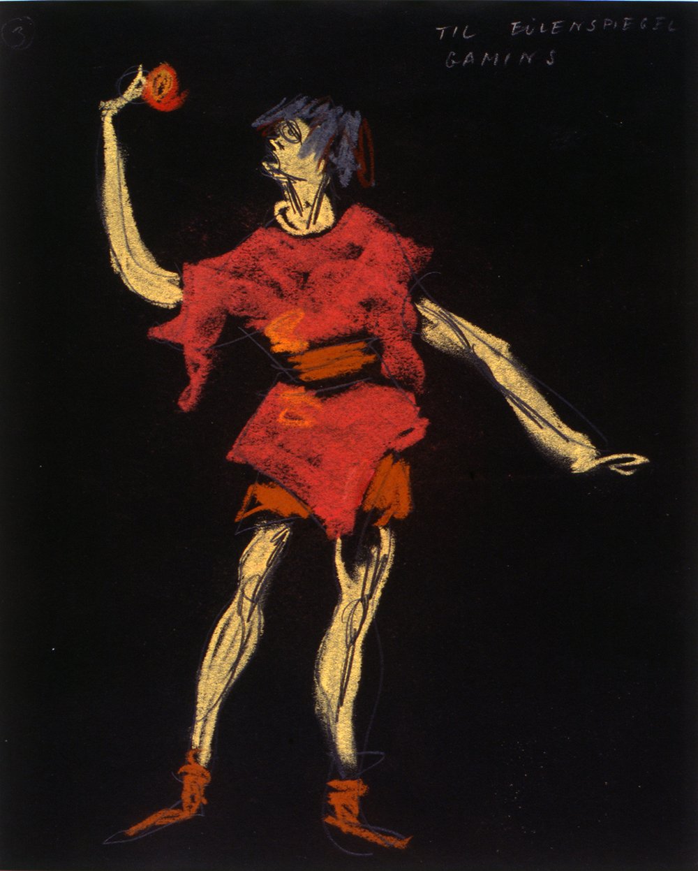 Vaslaw Nijinskys "Till Eulenspiegel" / Kostüme von Robert Edmond Jones