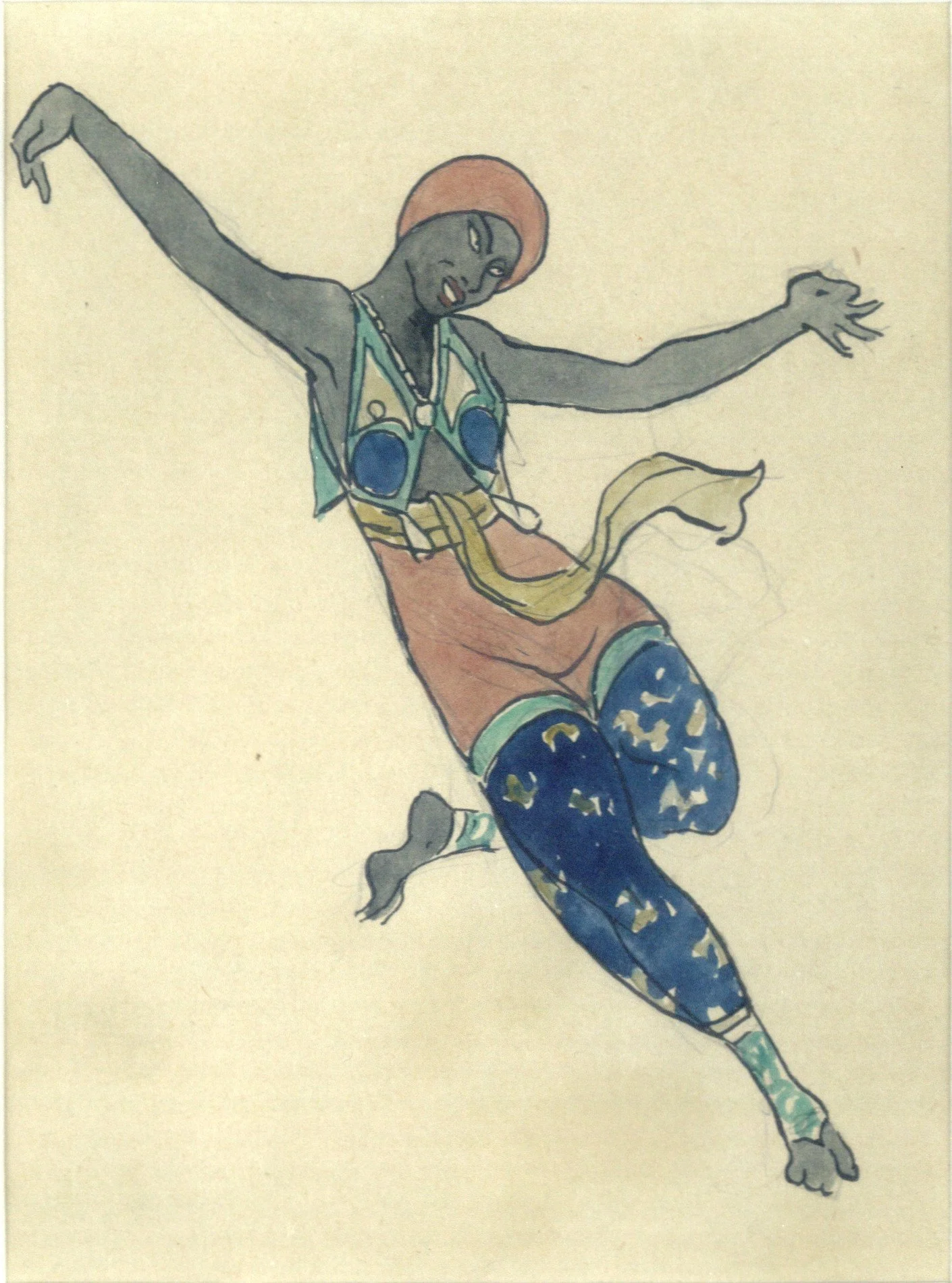 Vaslaw Nijinsky in "Shéhérazade" / George Barbier