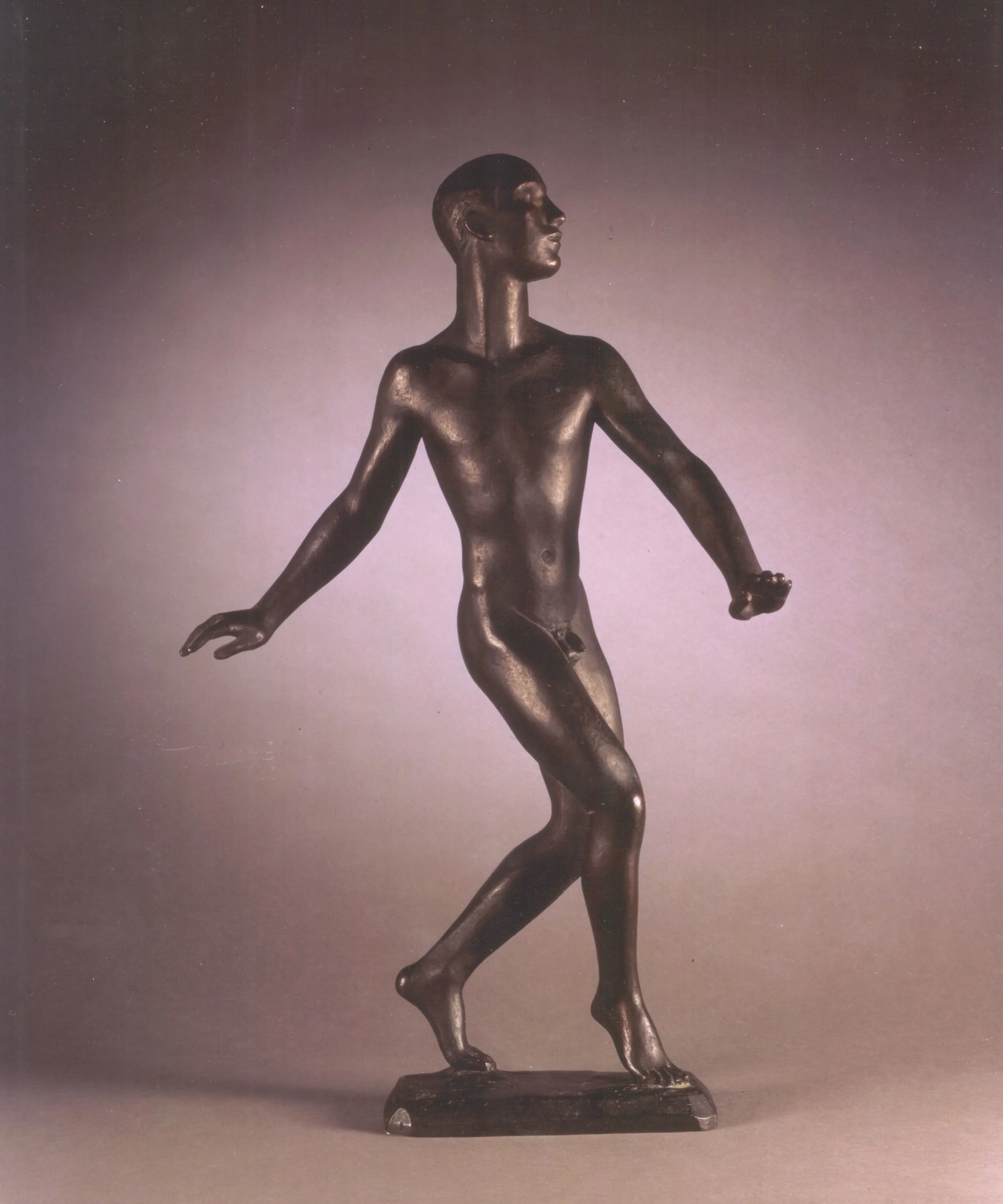Vaslaw Nijinsky in "Danse siamoise“ aus "Les Orientales" / von Georg Kolbe