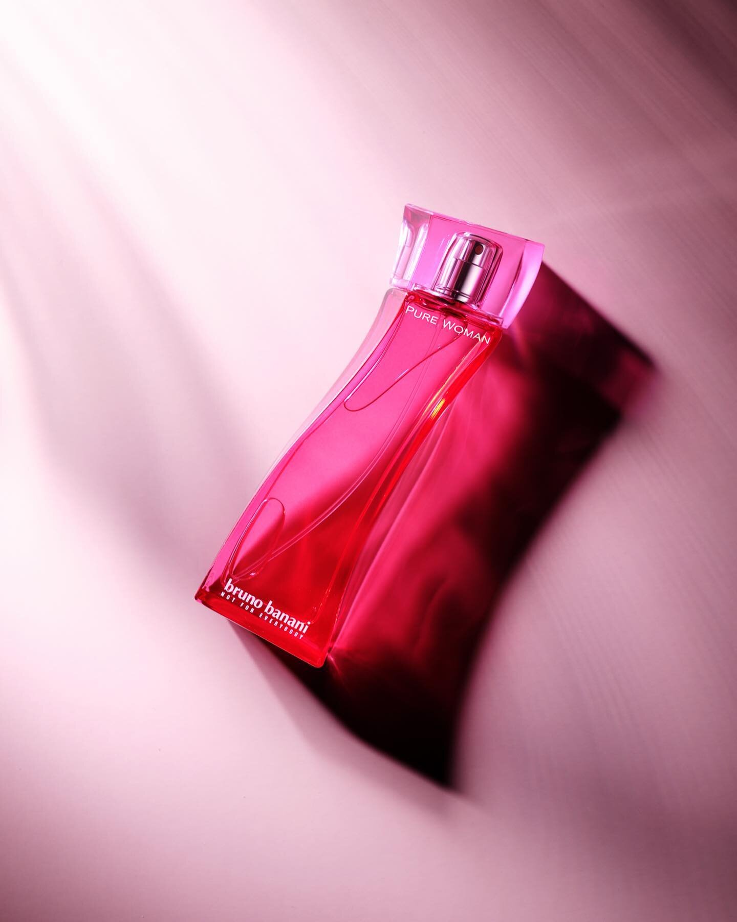 a pop of pink from the fragrance archives featuring @brunobananiofficial #fragrancephotography #fragrance #perfume #productphotography #londonphotographer #studiophotography