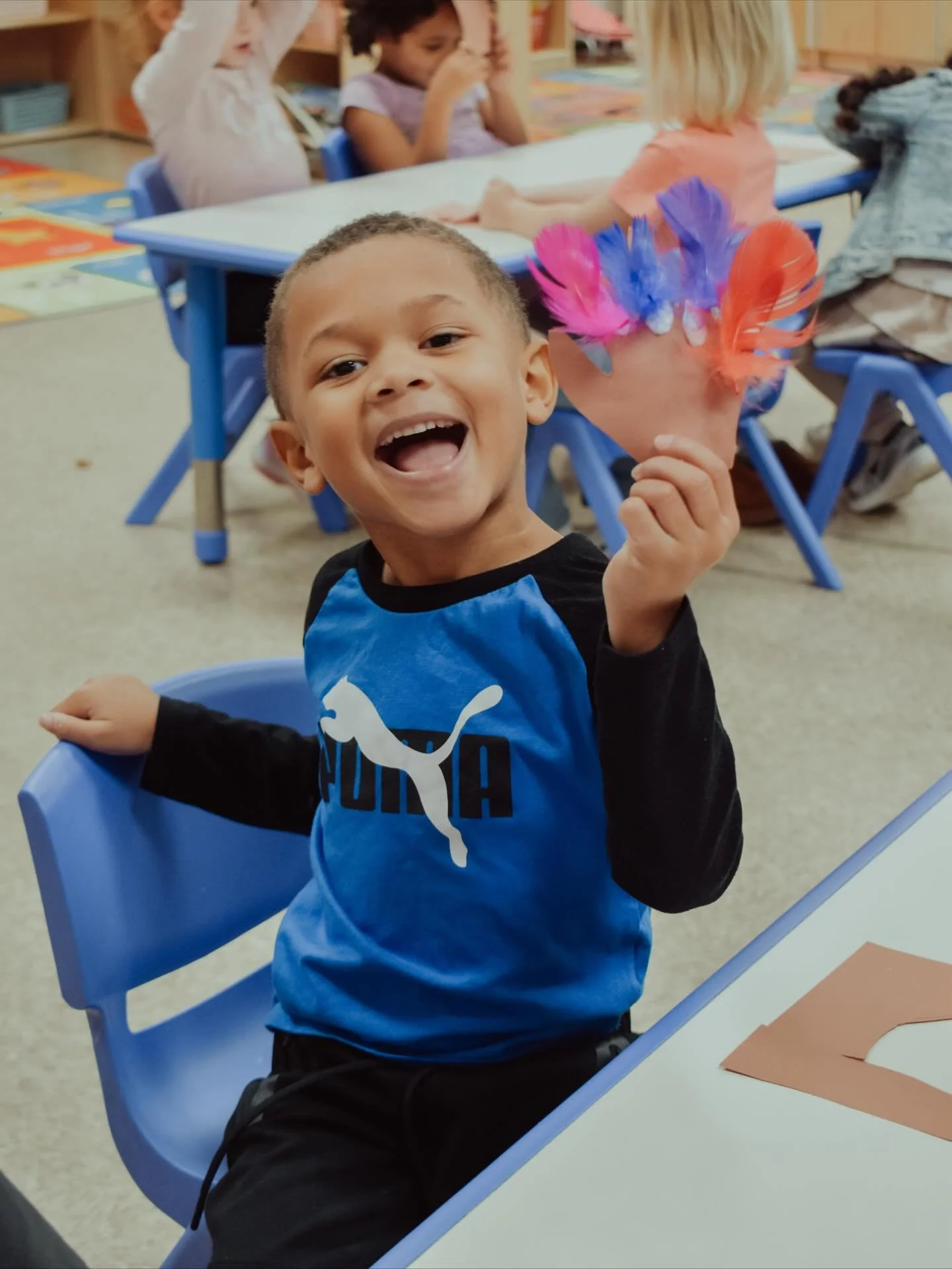Our kiddos enjoyed Thanksgiving activities in their classrooms today! 🦃🖍️💙
