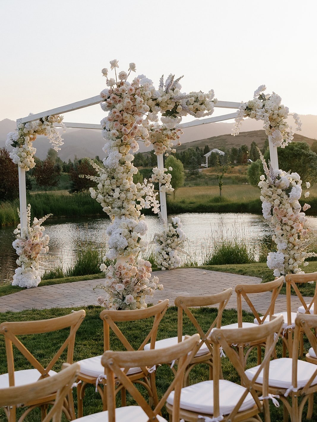 What Chuppah dreams are made of.

Planner: @irenecoevents 
Wedding Venue: @riverbottomsranch
Photographer: @shannonyenphotography
Videographer: @autumnshipp
Content Creator: @reveriebtsco
Florist: @lilly.and.iris
Officiant: @revanitagordon
HMUA: @sar