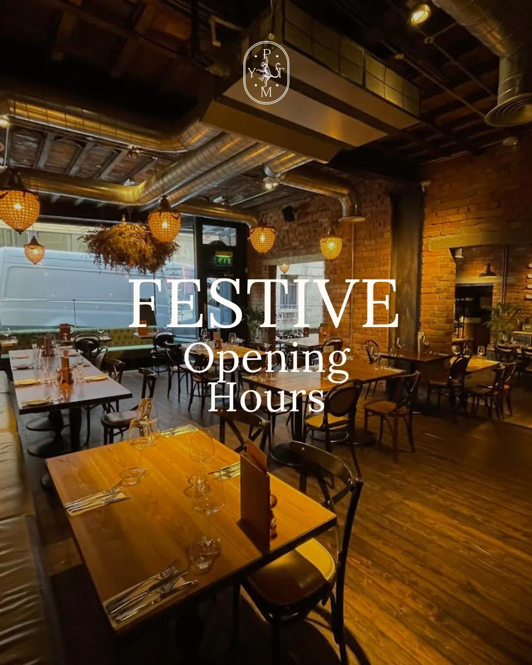 Here&rsquo;s how we&rsquo;re opening over the holidays, so you can plan those festive meet-ups with ease 🎄

🎄 Christmas Eve
&bull; Drinks: 11am&ndash;late
&bull; Food: 12pm&ndash;7pm

🎅🏻 Christmas Day
&bull; Closed

🎄 Boxing Day
&bull; Drinks: 1