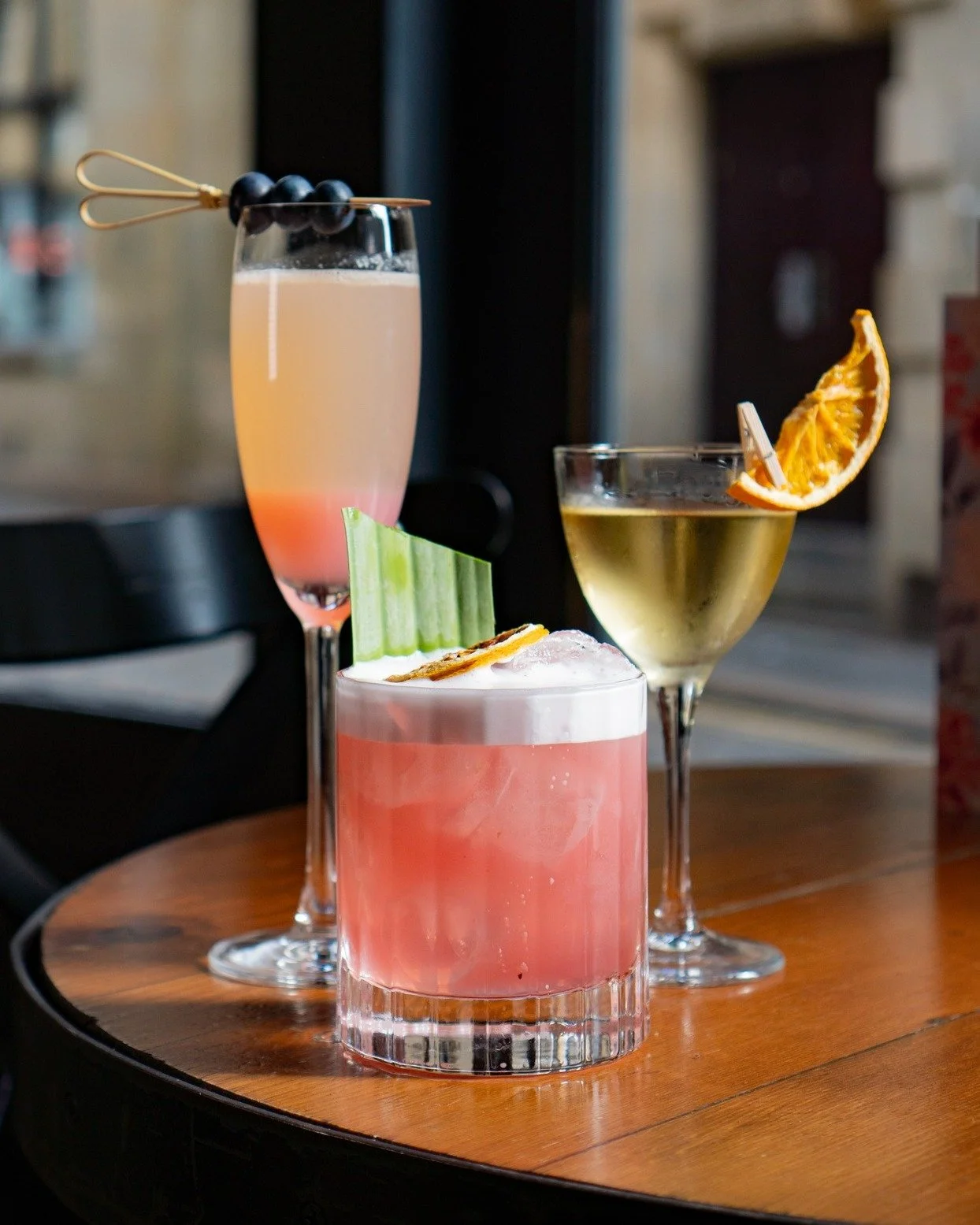 More new cocktails on the bar 🍸

A fresh selection of cocktails now on the menu, made for longer evenings and lighter days: Berry Bad Decisions, Kiss From a Ros&eacute;, Peachy Little Secret 🍹

Which one you trying first? ➡️

#newcastle #newcastleb