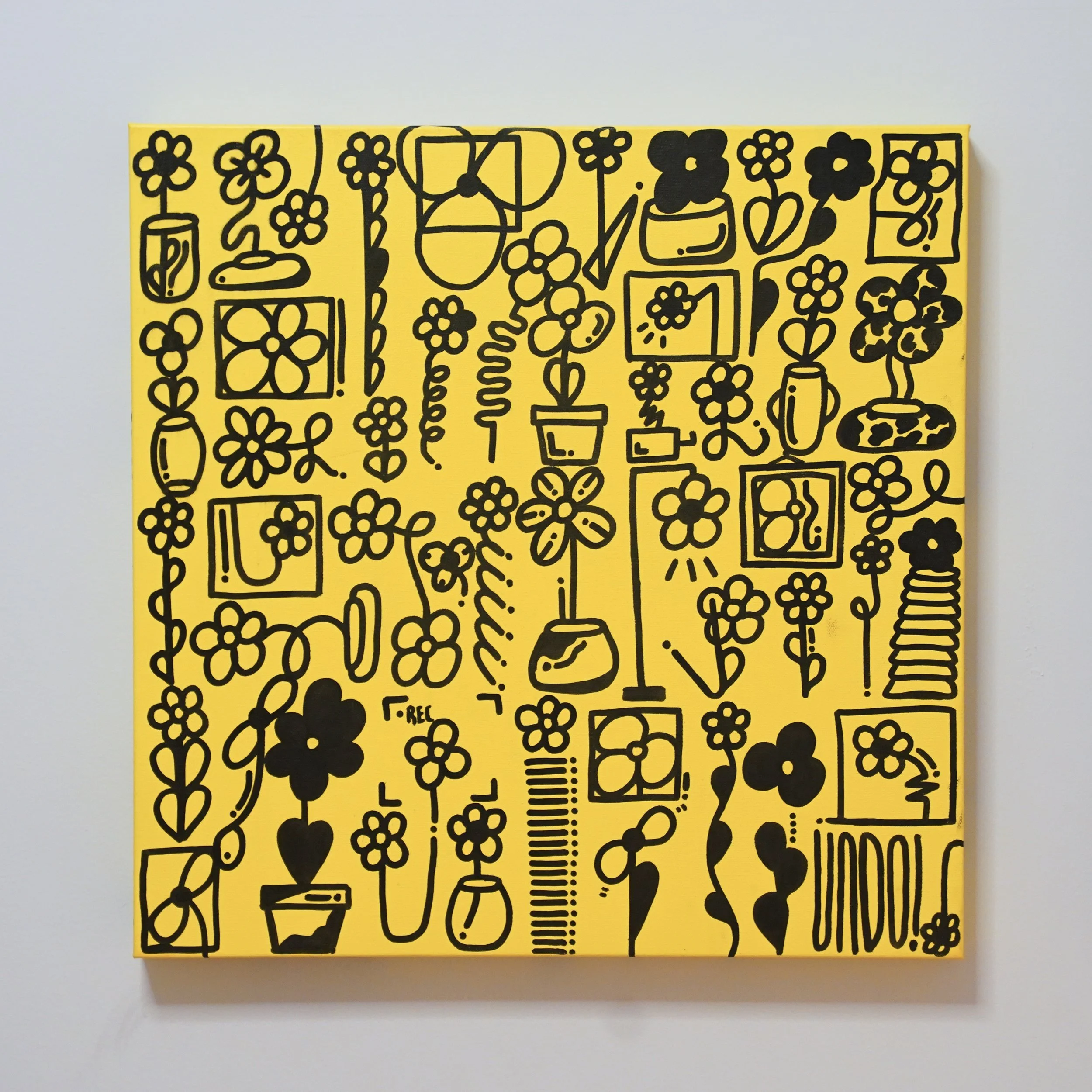 Primaryish: Essentially Yellow – Original Painting (20×20)