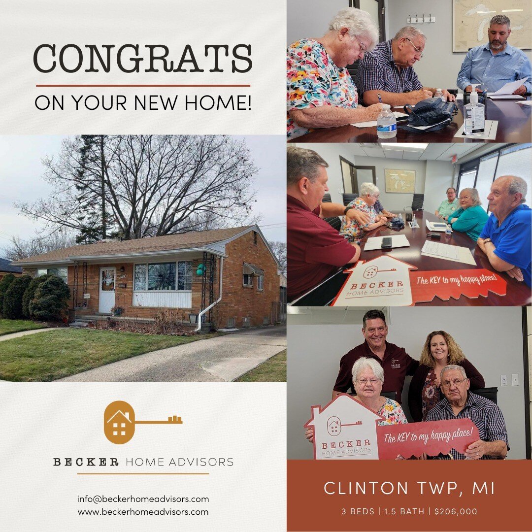 Congratulations Jim &amp; Sue Maiorana, and thanks for trusting us to help you with your journey back to Michigan, from Georgia! It's crazy how many years we have been working together! 

#newhome #listing #home #property #househunting #newhome #home