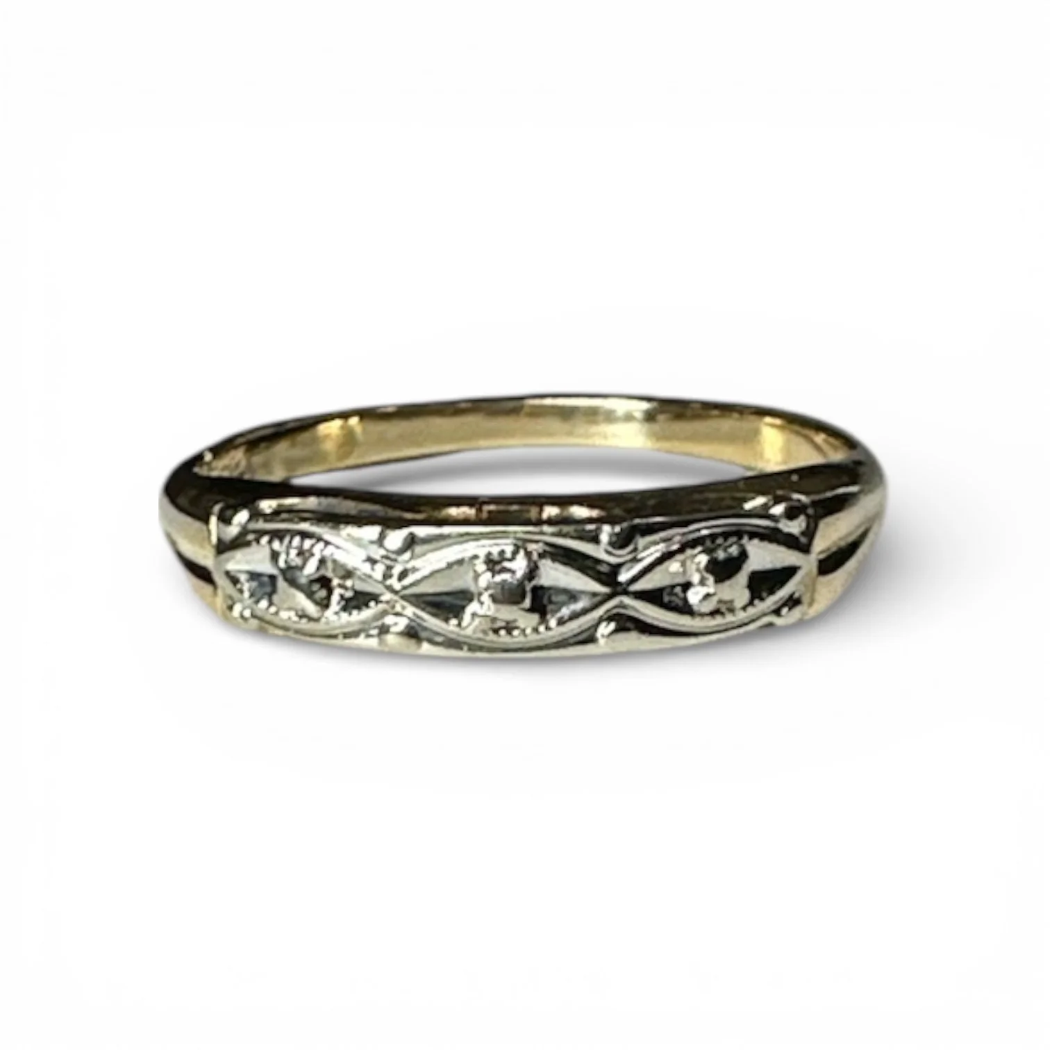 Vintage 14k Two Tone Band