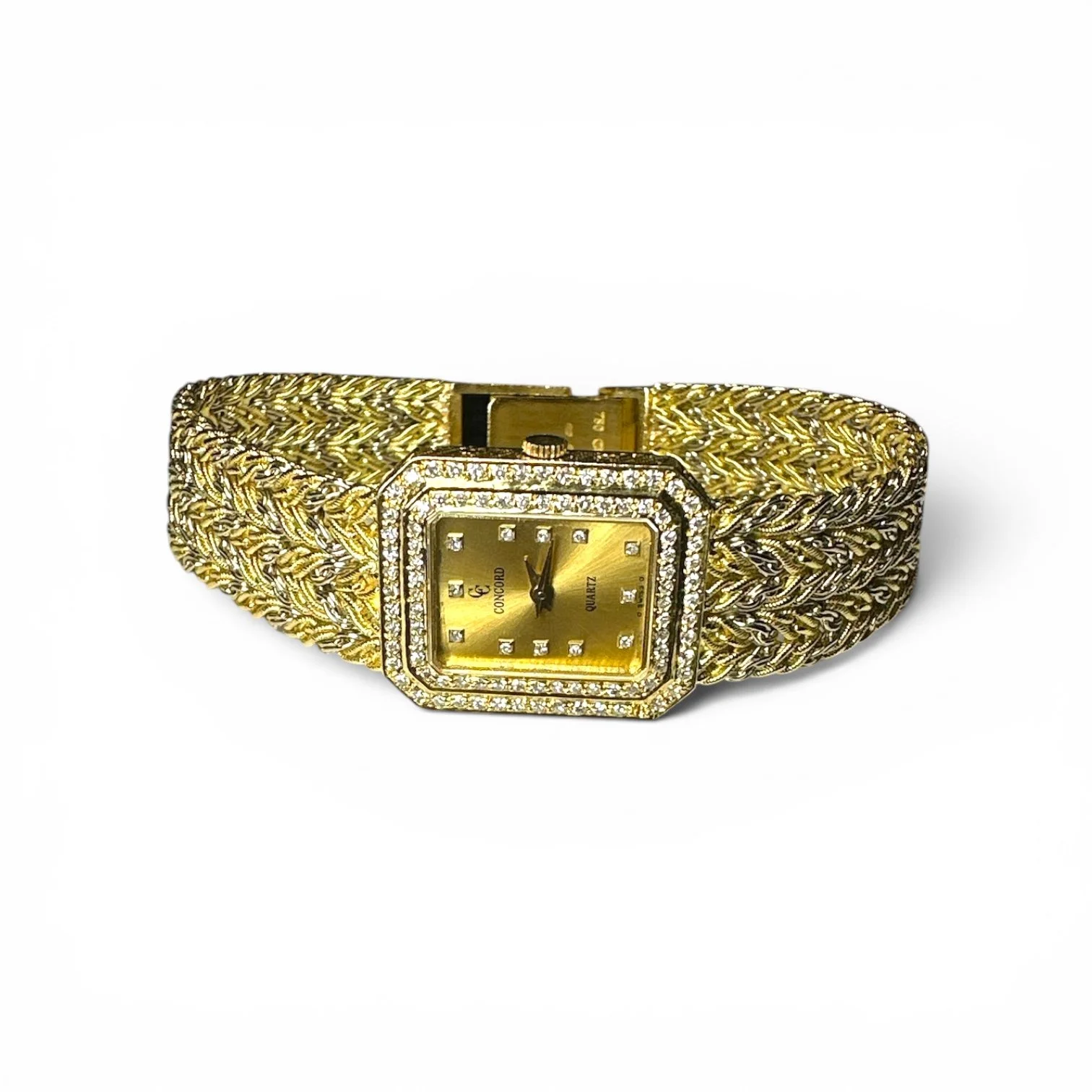 18k Yellow Gold Pre-Owned Diamond Concord Watch