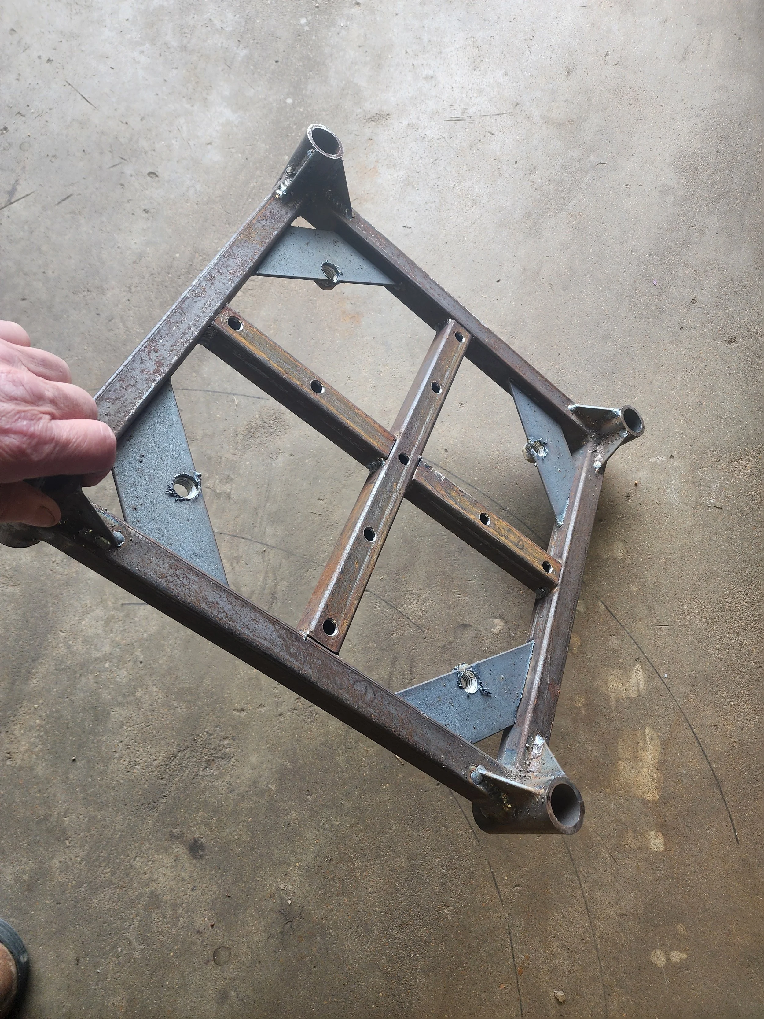 This jig was used to create all of the bodies and drill the holes in the bluff. Perfect alignment