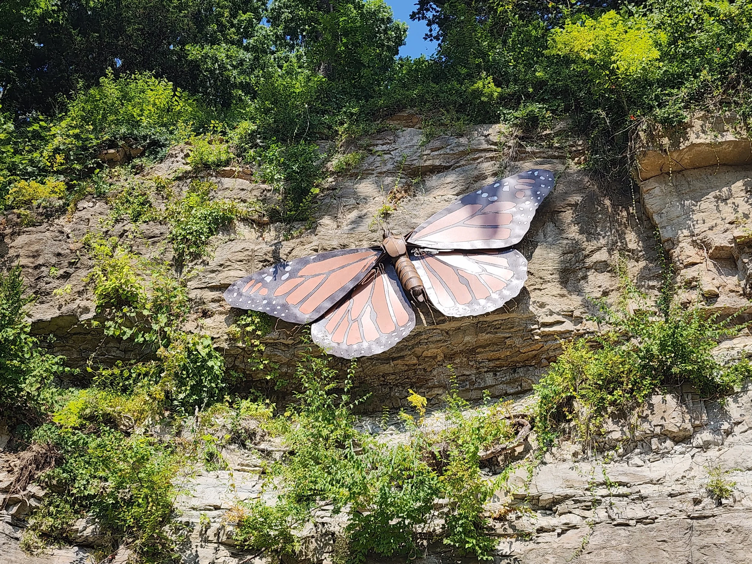 Position criteria included both aesthetic and rock integrity for secure rod attachment