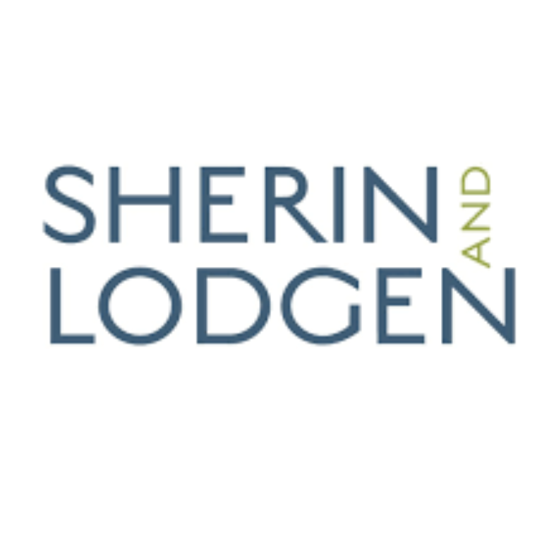 Sherin Lodgen logo with text in blue and green colors.
