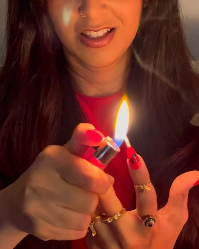 Happy 1 year anniversary to us&hearts;️

Little Riya would find this so cool, thanks to all of you🥹 

Thought I&rsquo;d recreate the nail art 10 year old me began with 🌱